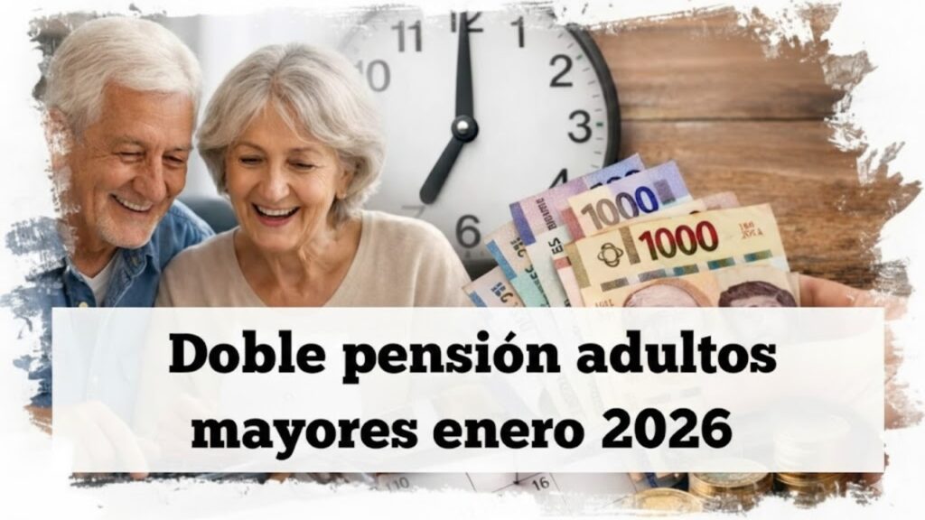 Doble pensión adultos mayores enero 2026: pagos IMSS e ISSSTE confirmados