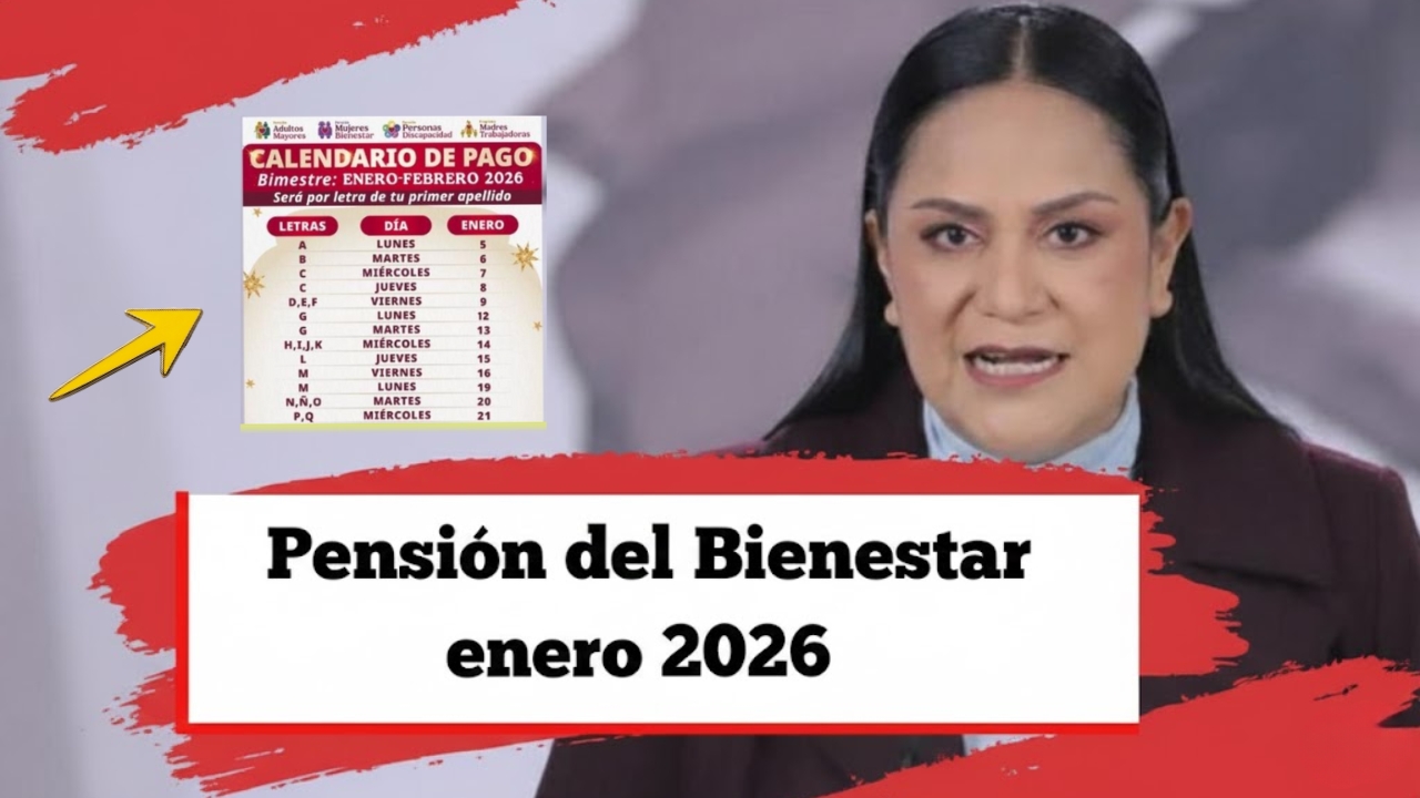 Pensión del Bienestar enero 2026: calendario de pagos por apellido para adultos mayores
